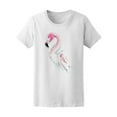 thumbnail image 1 of Beautiful Flamingo In Watercolor Tee Women's -Image by Shutterstock, 1 of 1