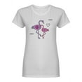 thumbnail image 1 of Beautiful Flamingos Graphic Shaped T-Shirt Women -Image by Shutterstock, Female XX-Large, 1 of 2