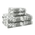 thumbnail image 1 of Beautiful by Drew Barrymore 4-Piece Floral Bath Towel Set, 100% Cotton, Cornflower Blue, 1 of 5