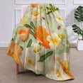 thumbnail image 1 of Beautiful Floral Blanket Gifts for Women Girls Soft Warm Lightweight Cozy Flower Throw Blankets for Bed Living Room Sofa Travel Home Decor 50"x40", 1 of 5