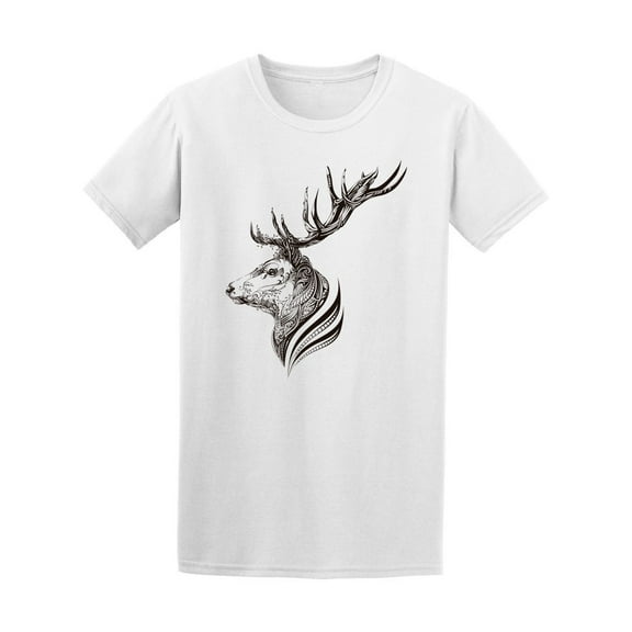 Beautiful Floral Deer Tee Men's -Image by Shutterstock
