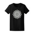 thumbnail image 1 of Beautiful Floral Ethnic Mandala Ornament T-Shirt Women -Image by Shutterstock, Female Small, 1 of 2