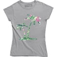 thumbnail image 1 of Beautiful Floral Palm Trees Printed Tropical Summer Women's T-Shirt, 1 of 4