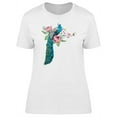 thumbnail image 1 of Beautiful Floral Peacock Tee Women's -Image by Shutterstock, 1 of 2