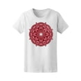 thumbnail image 1 of Beautiful Floral Red Mandala Tee Women's -Image by Shutterstock, 1 of 2