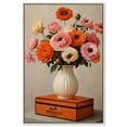 thumbnail image 1 of Beautiful Floral Vase and Box Canvas Print Fashion Art Prints by Art Remedy, Silver Frame, 16 x 24, 1 of 7