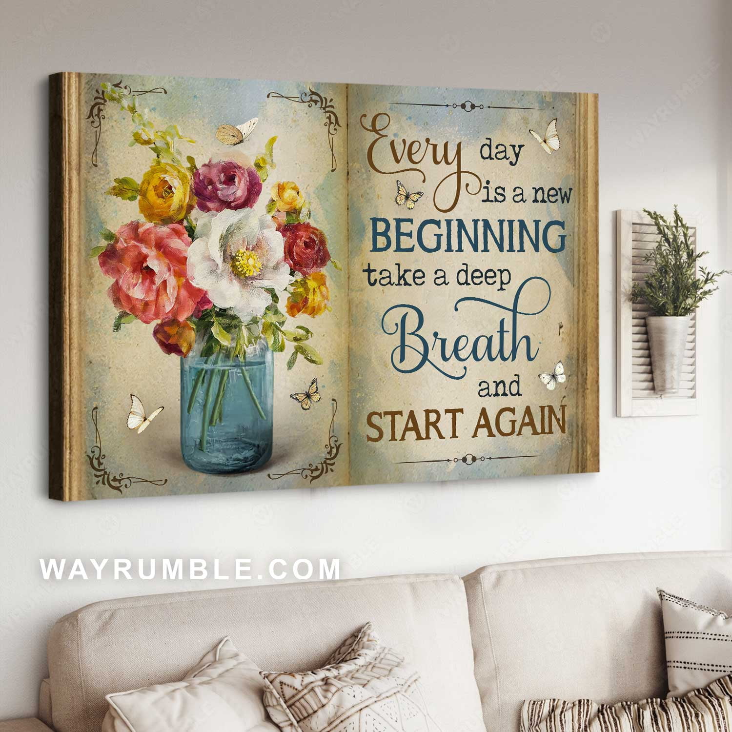 Beautiful Flower, Colorful Painting, White Butterfly, Every Day Is A ...