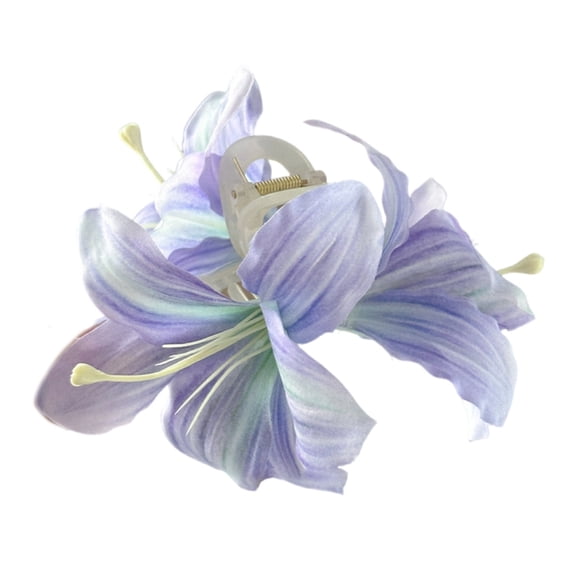 Beautiful Flower Hair Claw Clip Fashionable Hair Clamp Jaw Clip for Daily Wear