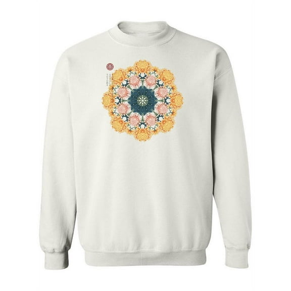 Beautiful Flower Pattern Sweatshirt Women -Image by Shutterstock, Female 3X-Large