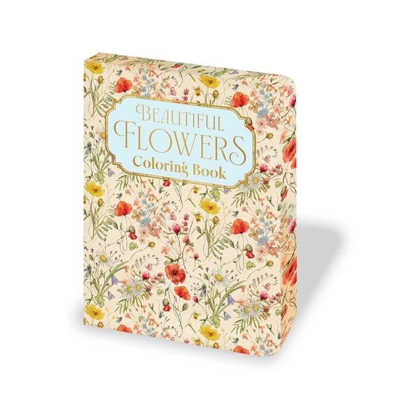 Beautiful Flowers Coloring Book: Deluxe Sprayed Edge Edition, (Paperback)