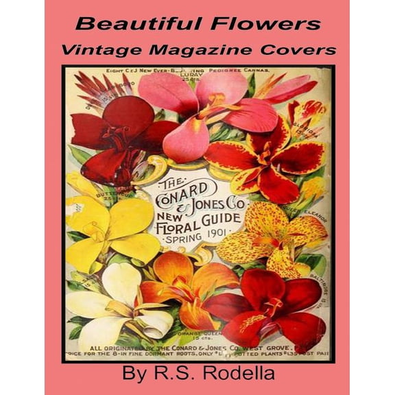 Beautiful Flowers Vintage Magazine Covers : Coffee Table Book