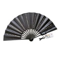 Foldable Hand Fan With Led Light Glowing Fluorescent Discoloration Fan For Night Performance Dj Bar Club Room Party Decoration Buy cheaply on