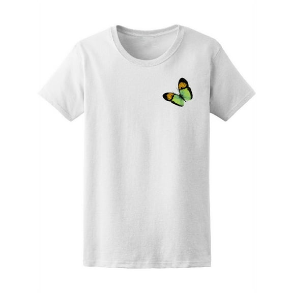 Beautiful Flying Butterfly T-Shirt Women -Image by Shutterstock, Female Small
