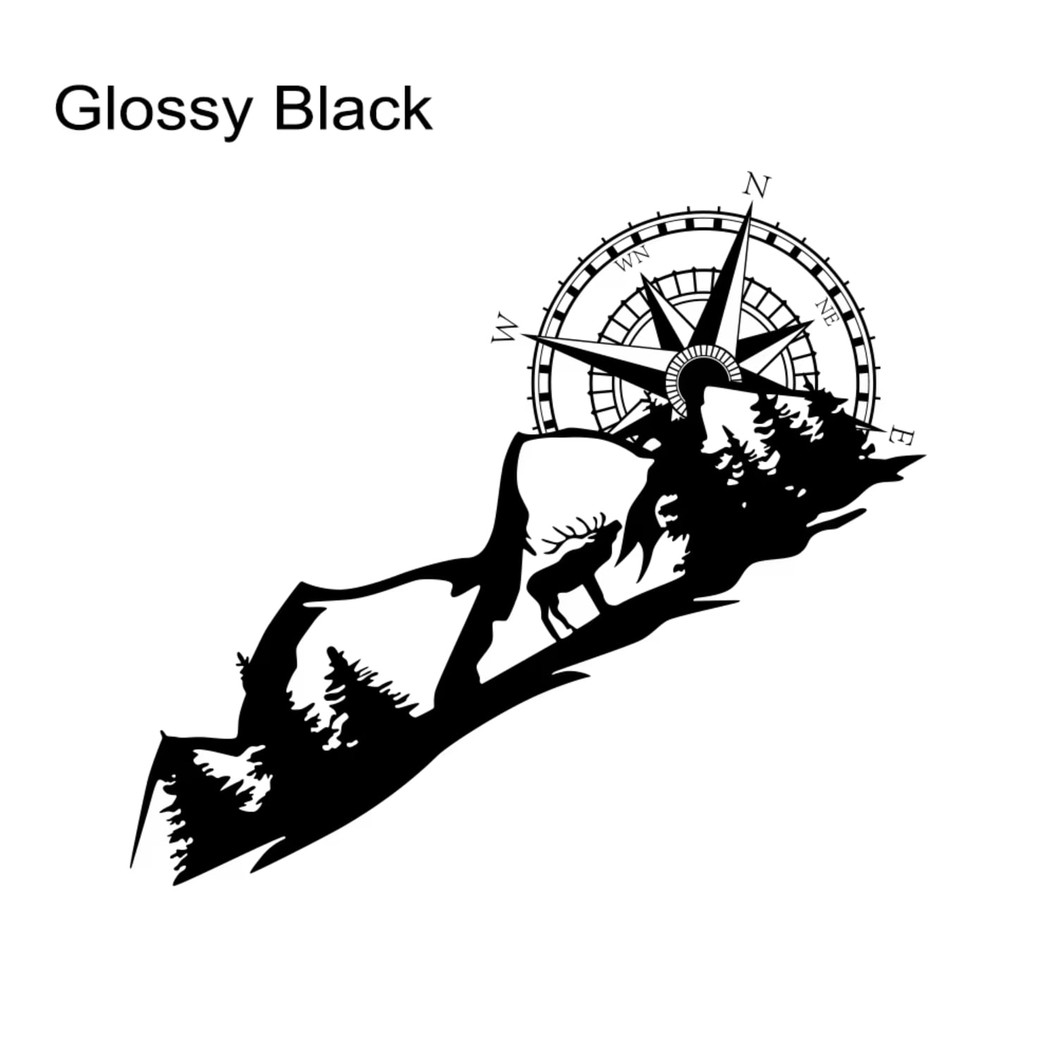 Beautiful Forest Mountain Graphics Car Stickers Adorn Your Motorhome