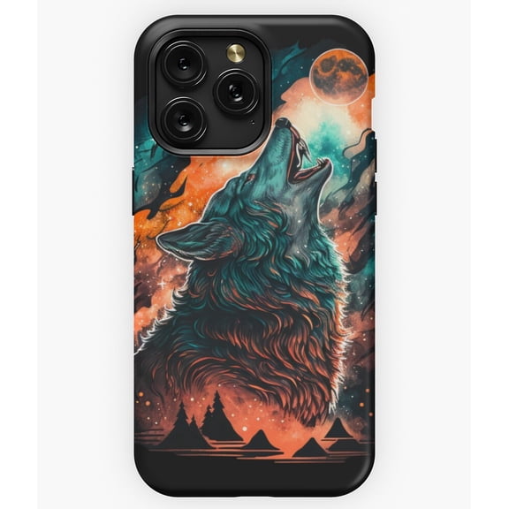 Beautiful Forest Wolf Howling Design G5460 Phone Case for iPhone17 16 15 14 13 12 11 Pro Max
