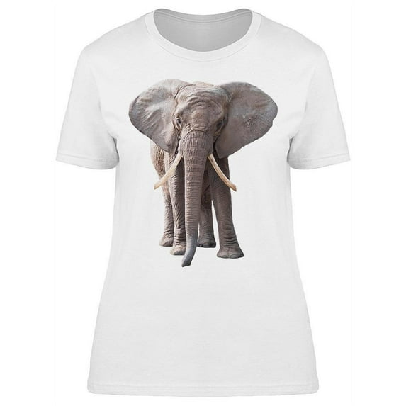 Beautiful Front Elephant T-Shirt Women -Image by Shutterstock, Female XX-Large