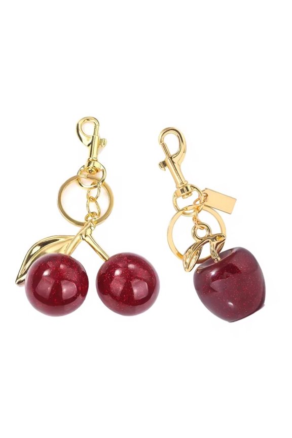 Beautiful Fruit Accessory Fashionable Keychain Key Ornament Fruit Keyrings Suitable for Parties and Casual Outfits