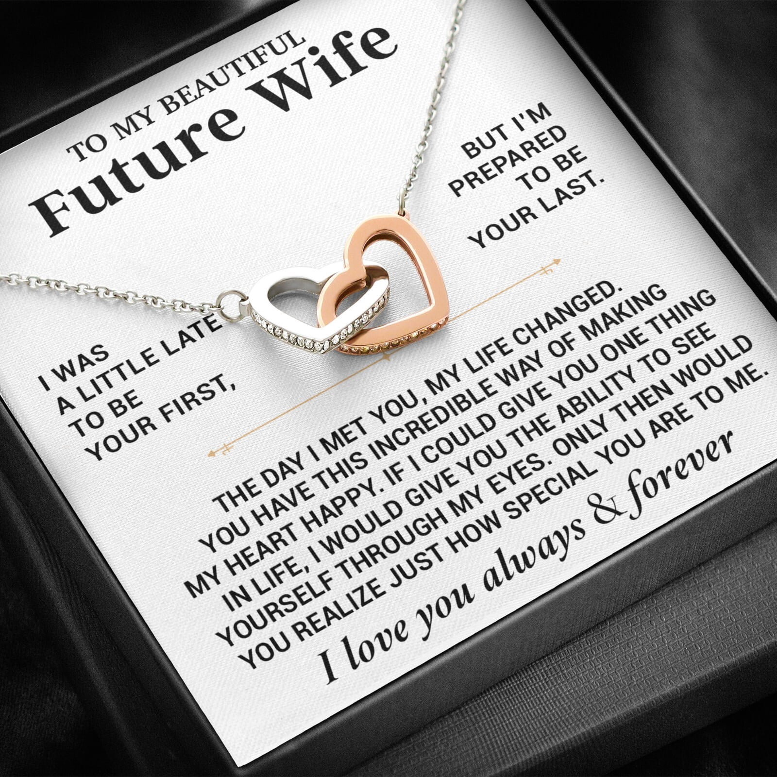 To My Beautiful Future Wife Anniversary Birthday Necklace, A Meaningful ...