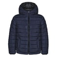 thumbnail image 1 of Beautiful Gaint Boys Hooded Lightweight Warm Puffer Down Jacket for Everyday Wear, Navy, Size 6, 1 of 7