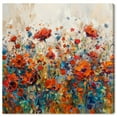 thumbnail image 1 of Beautiful Garden Bloom Impressionism Wall Art /Monet And Van Gogh Inspired Art Canvas Wall Art by Art Remedy, Gallery Wrapped, 24" x 24", 1 of 8