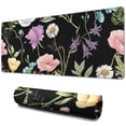 thumbnail image 1 of Beautiful Garden Flowers Mouse Mat - Soft to the Touch, Non-Slip Rubber Base, Easy to Slide, Splash Resistant, Portable, Unique Design, Great for Computers, 31.5x11.8 Inch, 1 of 7