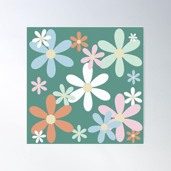 Beautiful Garden Poster Wall Art, Modern Wall Decor For Living Room Bedroom, 24x24 UNFRAMED