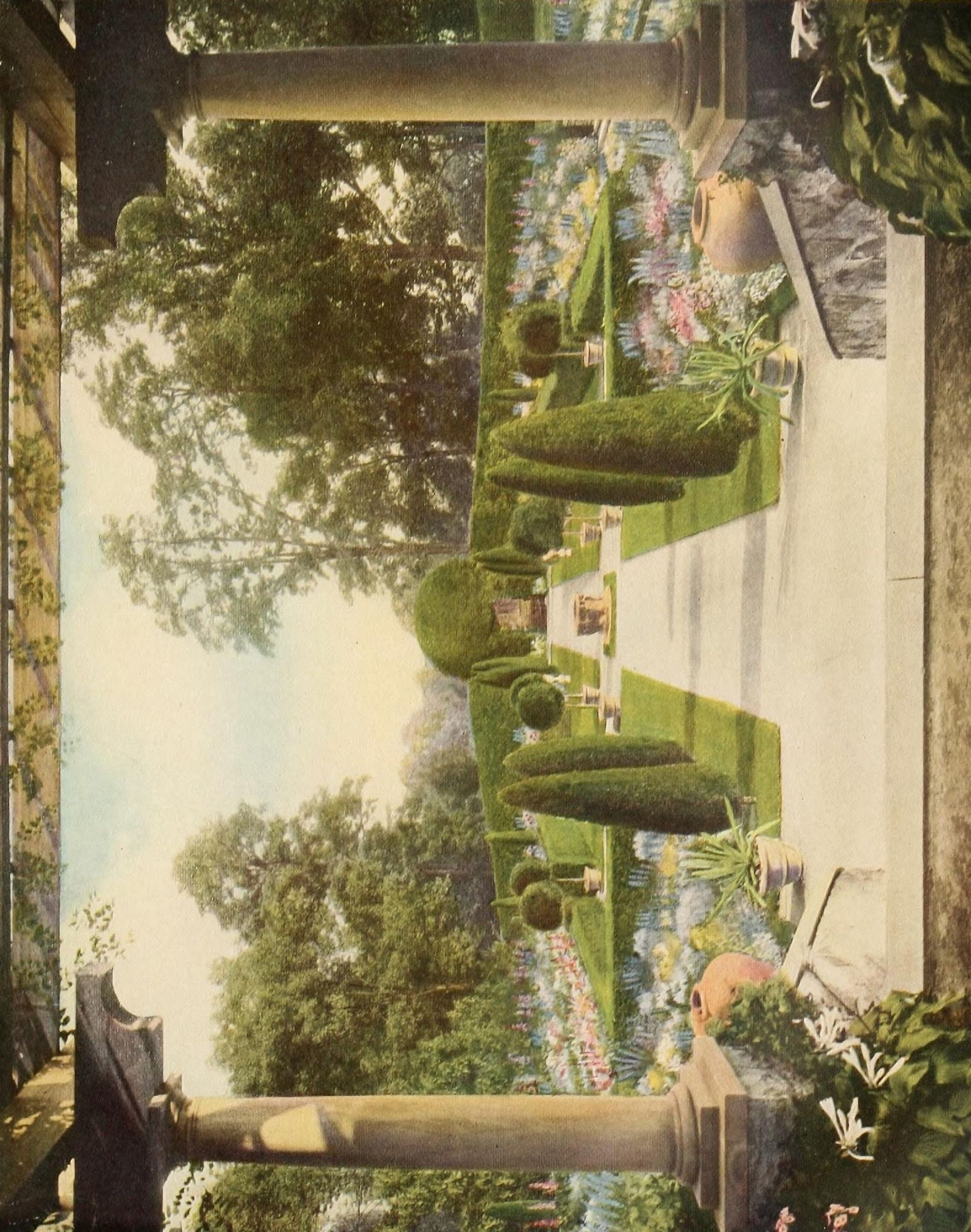 Beautiful Gardens of America 1915 Glen Alpine Morristown NJ Canvas Art - Glen Alpine Beautiful Gardens of America 1915 (18 x 24)