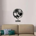 thumbnail image 1 of Beautiful Gemini Symbol - Twins Symbol Air Sign Horoscope Astrological Chart Zodiac Signs Vinyl Wall Art Sticker Decal For Home Room Wall Office Living Room Wall Decoration Decal Size(20x20 inch), 1 of 3
