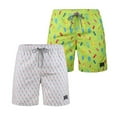thumbnail image 1 of Beautiful Giant Boy's Swim Trunks Quick Dry Hawaii Style Swimwear Bathing Suit Briefs 2 Pack, Sizes 8-18, 1 of 7