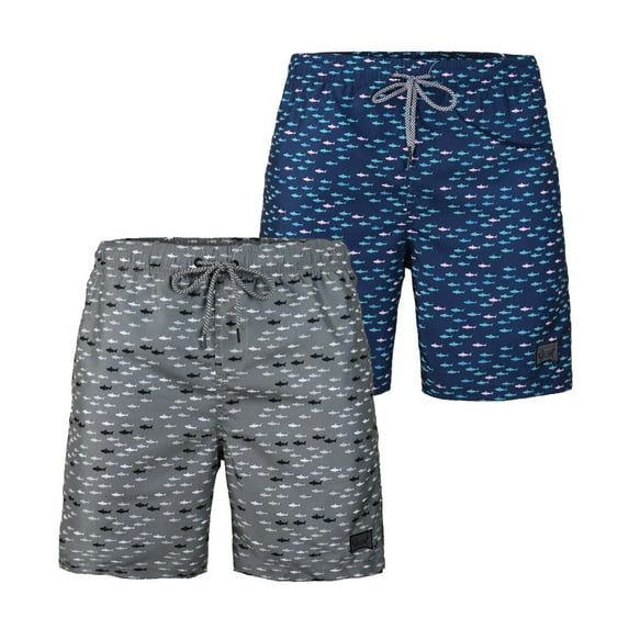 Beautiful Giant Boys' Swim Trunks Quick Dry Hawaii Swimwear Bathing Suit Briefs 2 Pack, Sizes 8-18