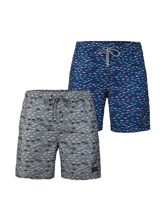 Beautiful Giant Boys' Swim Trunks Quick Dry Hawaii Swimwear Bathing Suit Briefs 2 Pack, Sizes 8-18