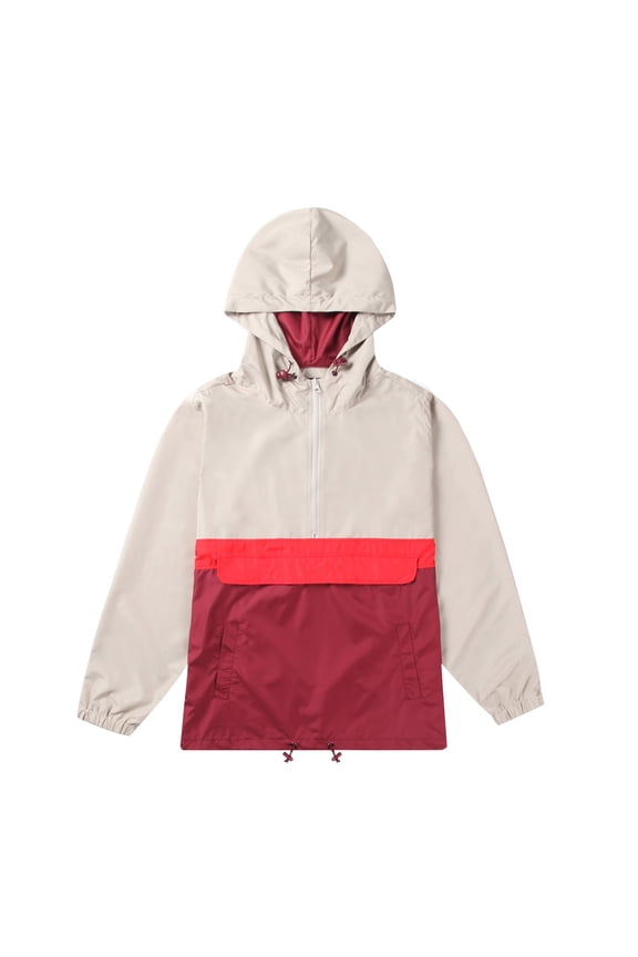 Lightweight Hooded Windbreaker Water Resistant Polyester Outdoor Jacket for Men