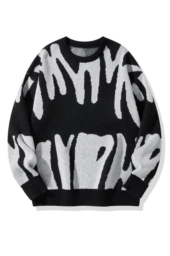 Men's Crewneck Sweater Casual Pattern Pillcover Sizes XL