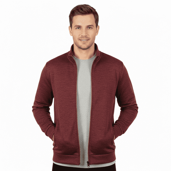 Beautiful Giant Men's Full-Zip Cardigan Sweater Coat Soft Warm Mid-Stretch Design for Fall Winter Sizes S-3XL