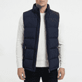 thumbnail image 1 of Beautiful Giant Men's Winter Puffer Vest, Midweight Stand Collar Outdoor Padded Gilet, 1 of 7
