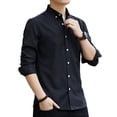 thumbnail image 1 of Beautiful Giant Men's Long Sleeve Oxford Dress Shirt Casual Button Down Shirt Regular Fit, 1 of 5