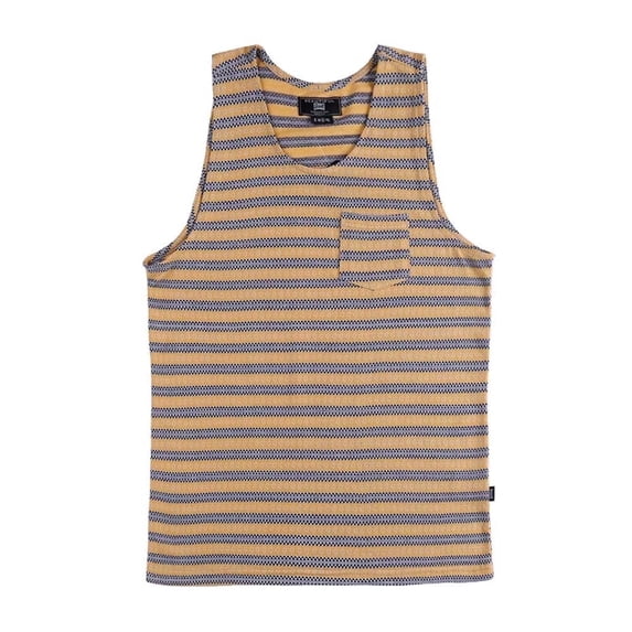 Beautiful Giant Men's Striped Tank Top with Stylish Chest Pocket Modern and Casual Look