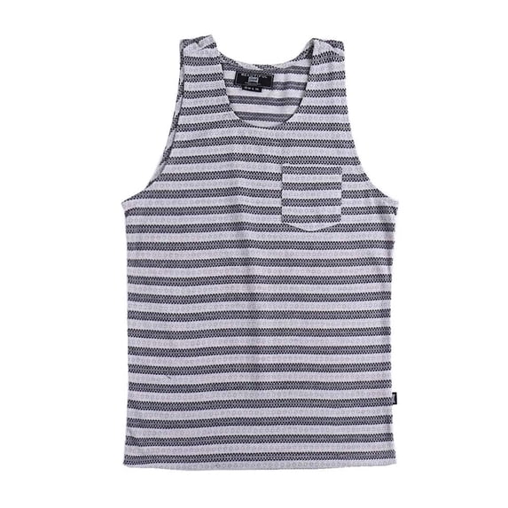 Beautiful Giant Men's Striped Tank Top with Stylish Chest Pocket Modern and Casual Look