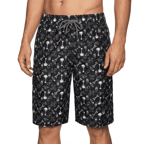 Beautiful Giant Men's Swim Trunks Mesh Liner Beach Board Shorts with Pocket 10.5" Inseam