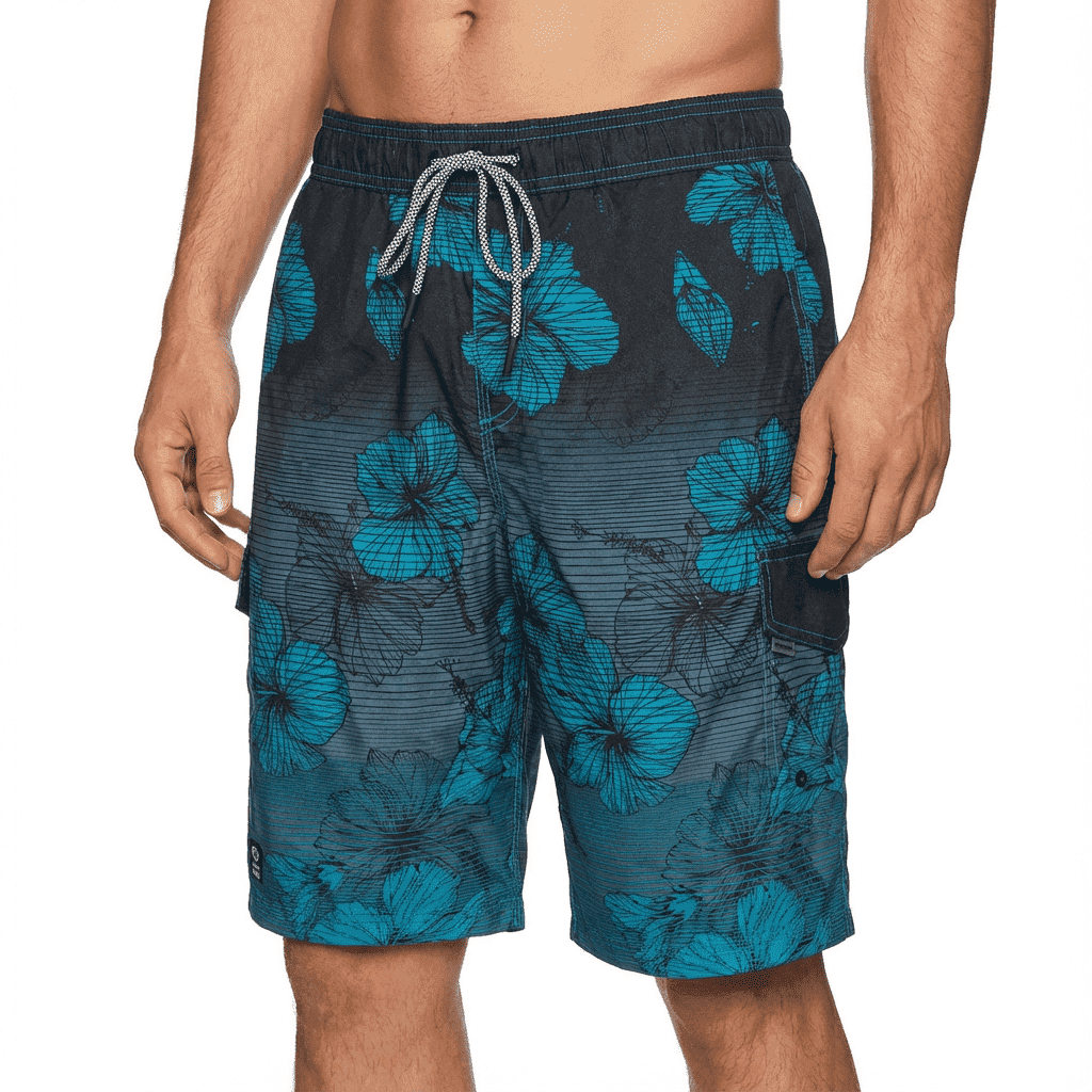 Men's Swim Trunks Mesh Liner Beach Board Shorts with Pocket 10" Inseam