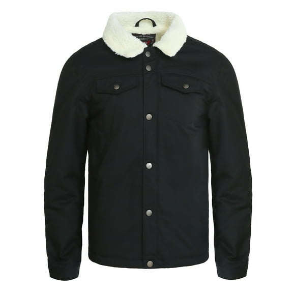 Beautiful Giant Military Style Men's Sherpa Collar Jacket Quiled Lining Thicken Winter Coat