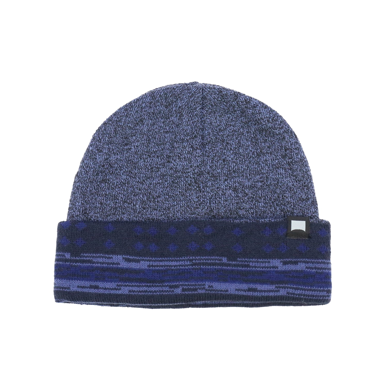 Beautiful Giant Nordic-Inspired Patterned Cuff Knit Beanie Winter 