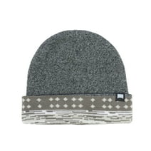 Beautiful Giant Nordic-Inspired Patterned Cuff Knit Beanie Winter Accessory