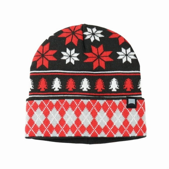 Beautiful Giant Patterned Soft Warm Knit Beanie Winter Accessory