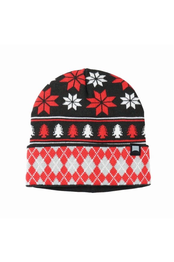 Patterned Soft Warm Knit Beanie Winter Accessory