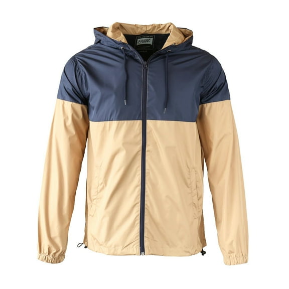 Beautiful Giant Polyester Men's Coat Long Sleeves Water Resistant Windbreaker Hoodie Jacket
