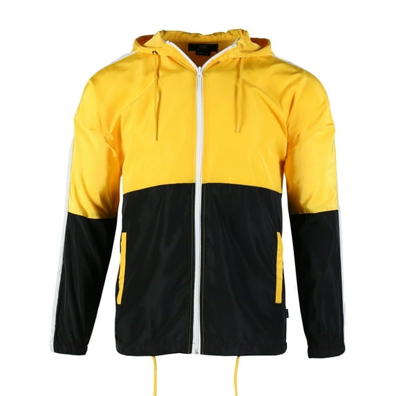 Beautiful Giant Polyester Men's Coat Long Sleeves Windbreaker Hoodie Jacket for Hiking Trip