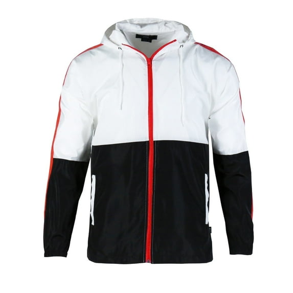 Beautiful Giant Polyester Men's Coat Long Sleeves Windbreaker Hoodie Jacket for Hiking Trip