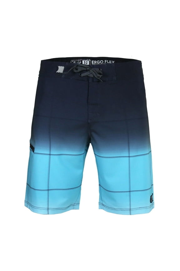 Polyester Spandex Men's Swim Trunks No Liner Quick Dry Board Shorts Zipper Pocket 10" Inseam