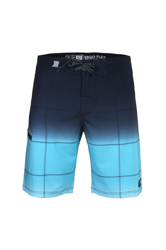 Polyester Spandex Men's Swim Trunks No Liner Quick Dry Board Shorts Zipper Pocket 9.5" Inseam